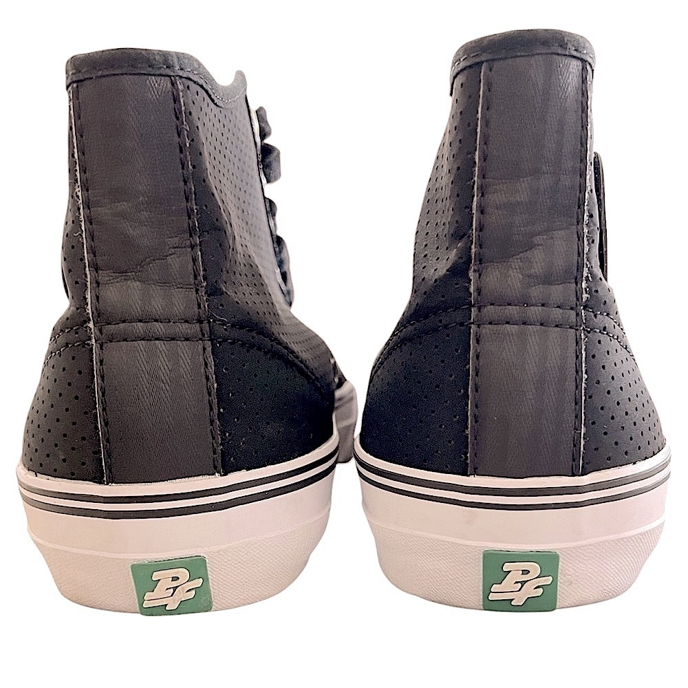 P.F. FLYERS - BLACK WHITE LIME GREEN “CENTER HI 1993” SNEAKERS - Picture 7 of 9